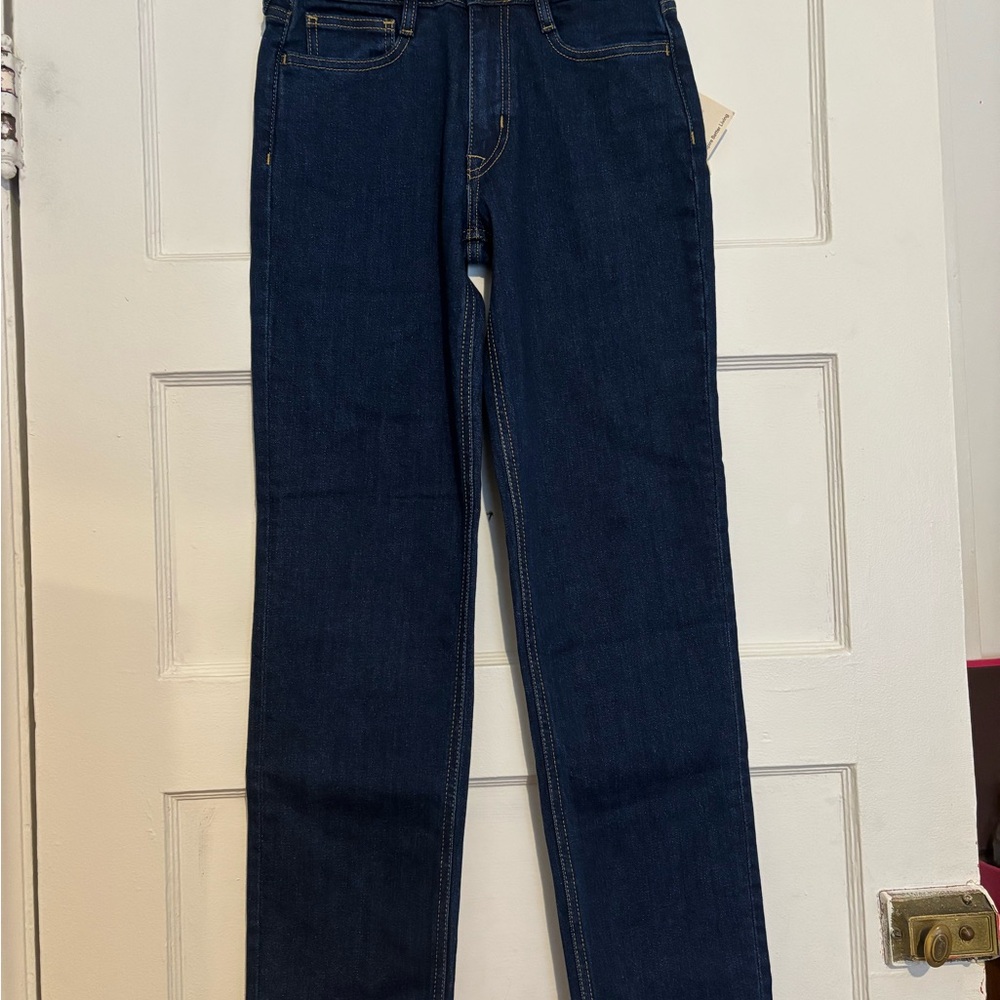 Dark Blue Straight Jeans